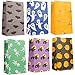 36-Pack Halloween Party Treat Bags - Recyclable Paper Goodie Bags - 6 Different Designs, 5.1 x 8.75 x 3.25 Inches