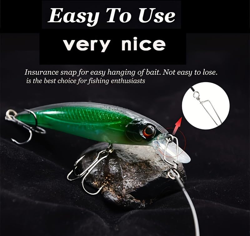 Set de 20 líderes de fluorocarbono para pesca miniatura 7