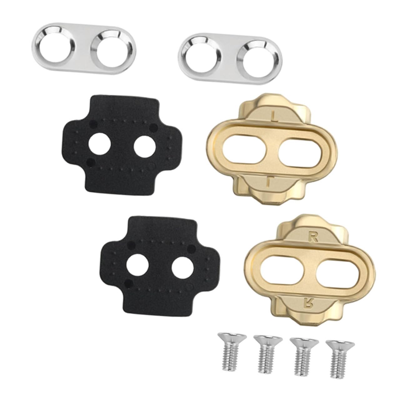 Abaodam Bike Lock Shoe Pedal Aluminum Alloy Bike Foot Rest Cleat Easy Install/Dismount Pedal Replacement Cleat for