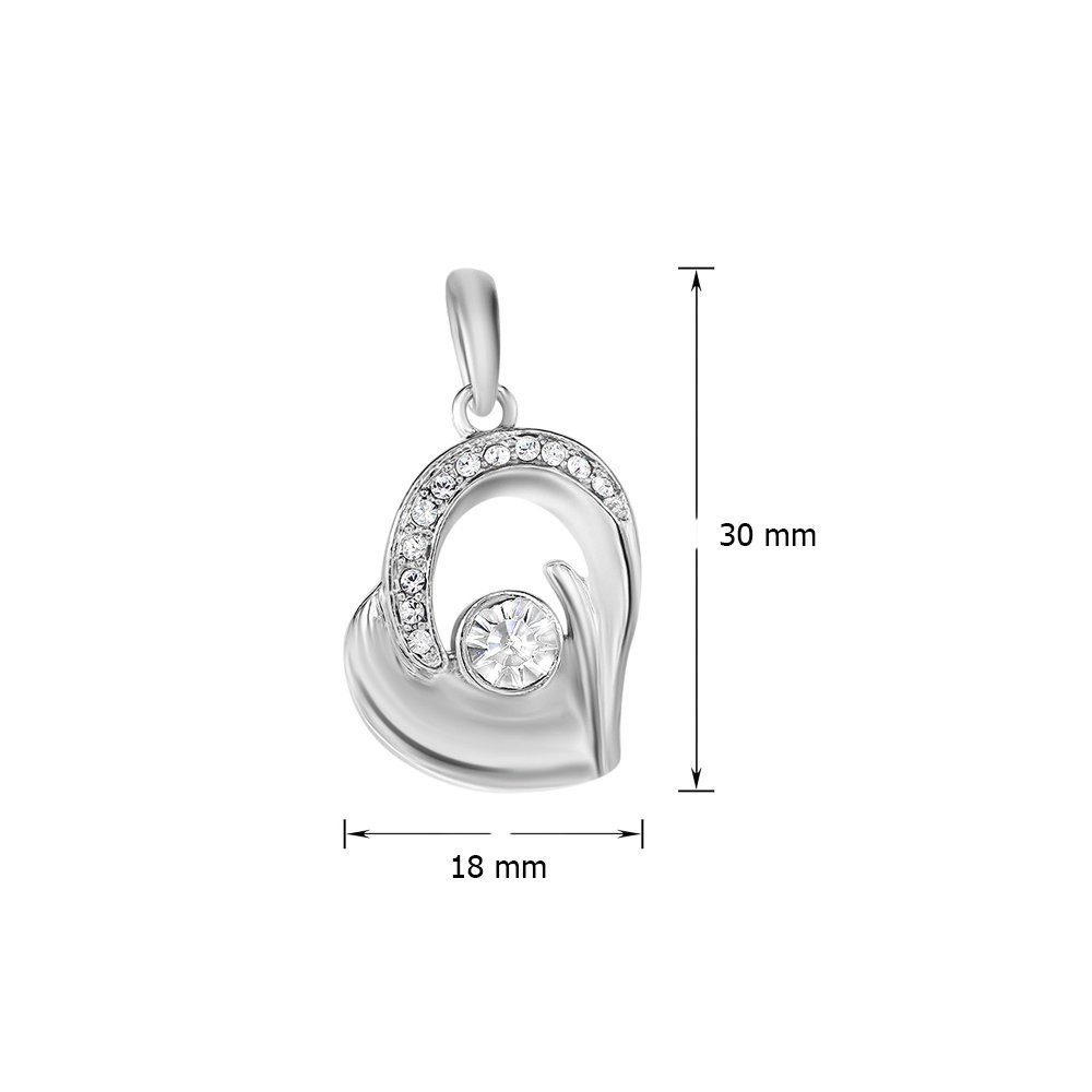 Silver Pendant with Blue Stone