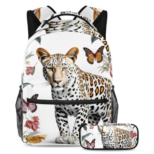 Sac à dos Art Papillon Avec Tigre idéal pour la rentrée scolaire des étudiants