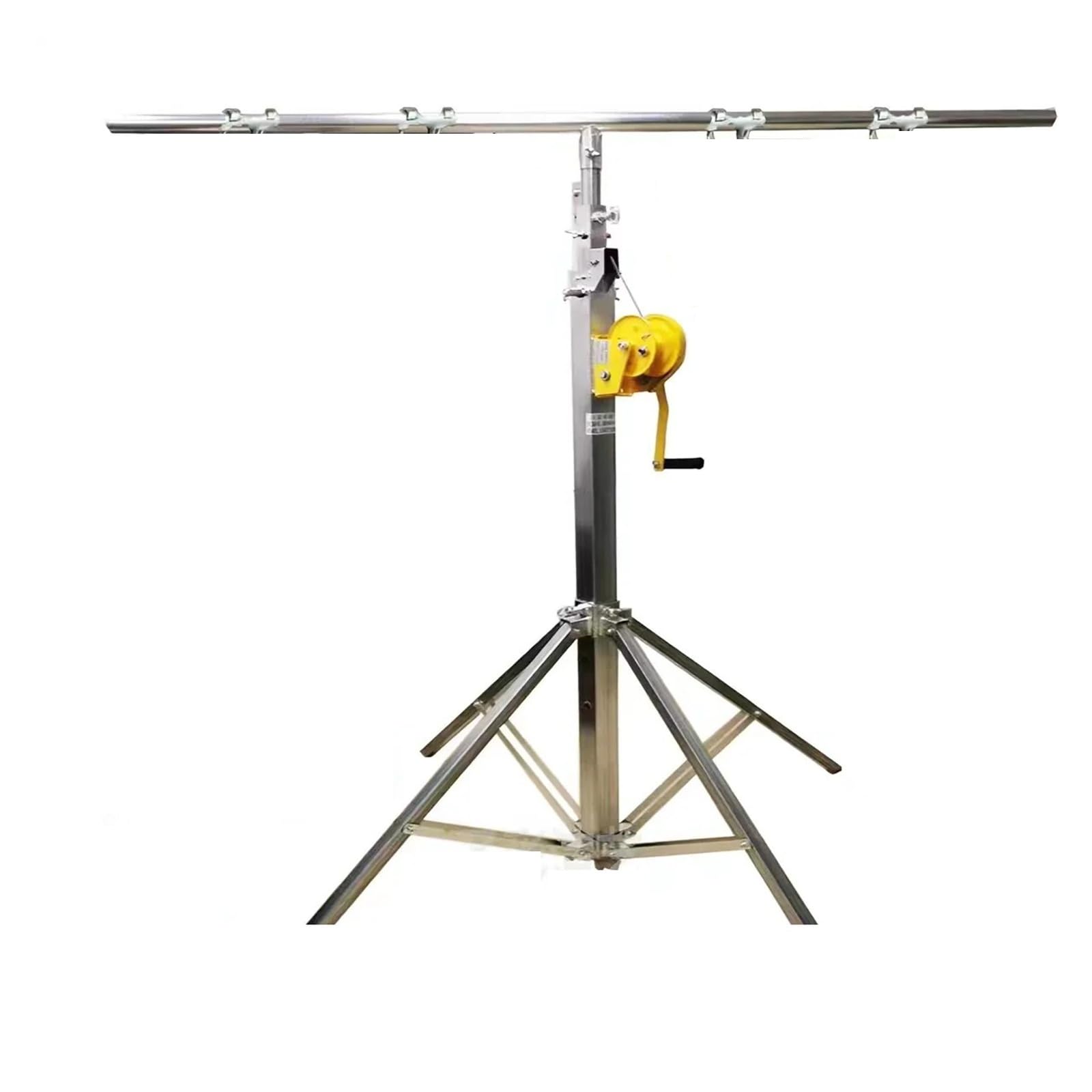 Manual Crank 6m 21ft Telescopic Lifting Mast for Stage Equipment Truss Audio