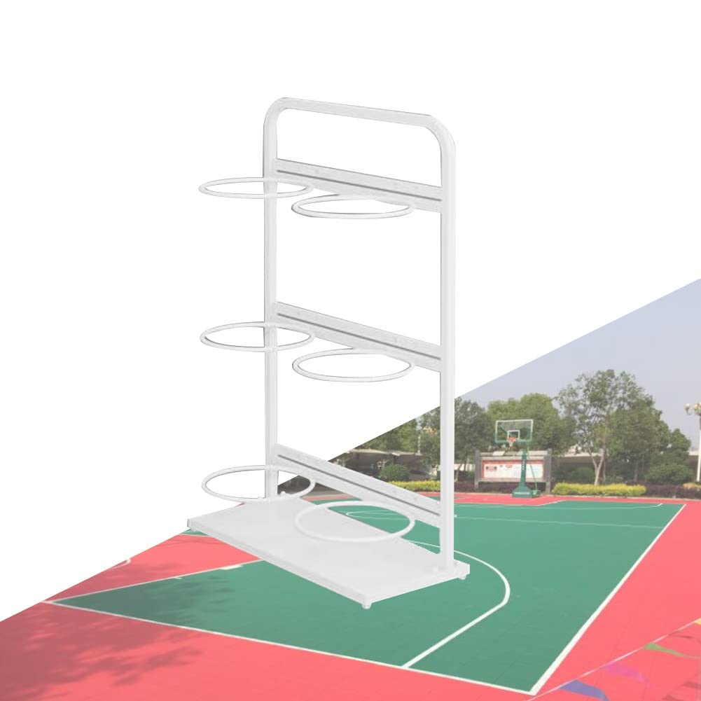 Estante de almacenamiento de baloncesto resistente de gran capacidad para baloncesto, voleibol, fútbol, equipos deportivos de interior, soluciones de almacenamiento
