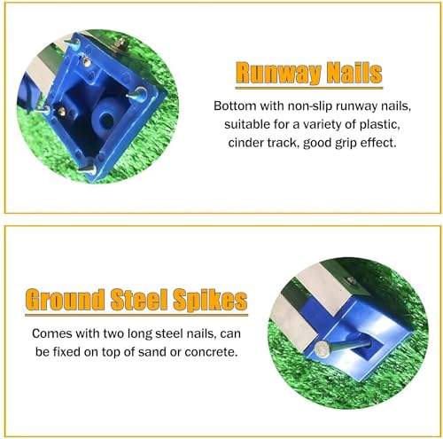 DNYSYSJ Starting Block - Multi-Function Athletics Track Starting Block 6 Adjustable Pedal Angle Sprinter Starting Block - Thumbnail 4