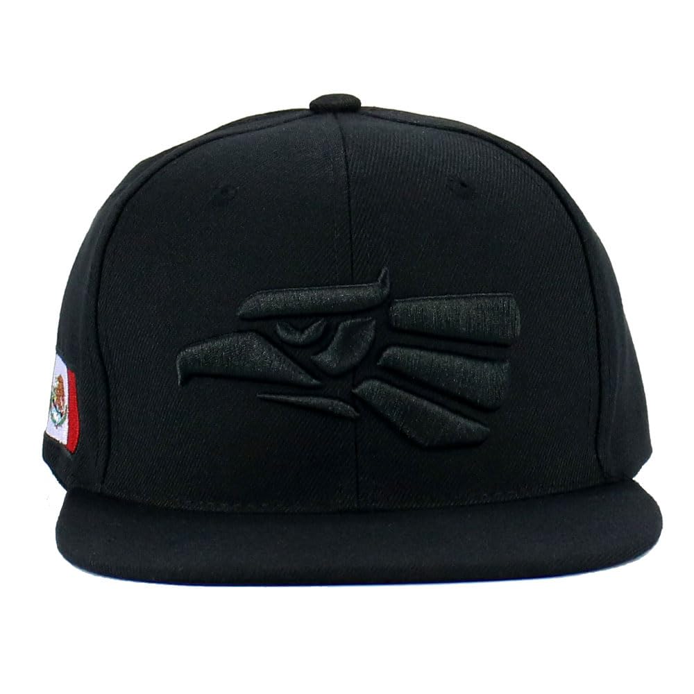 Gorra mexicana de México, hecha en México, águila, bordada, ajustable, visera plana, gorra de béisbol