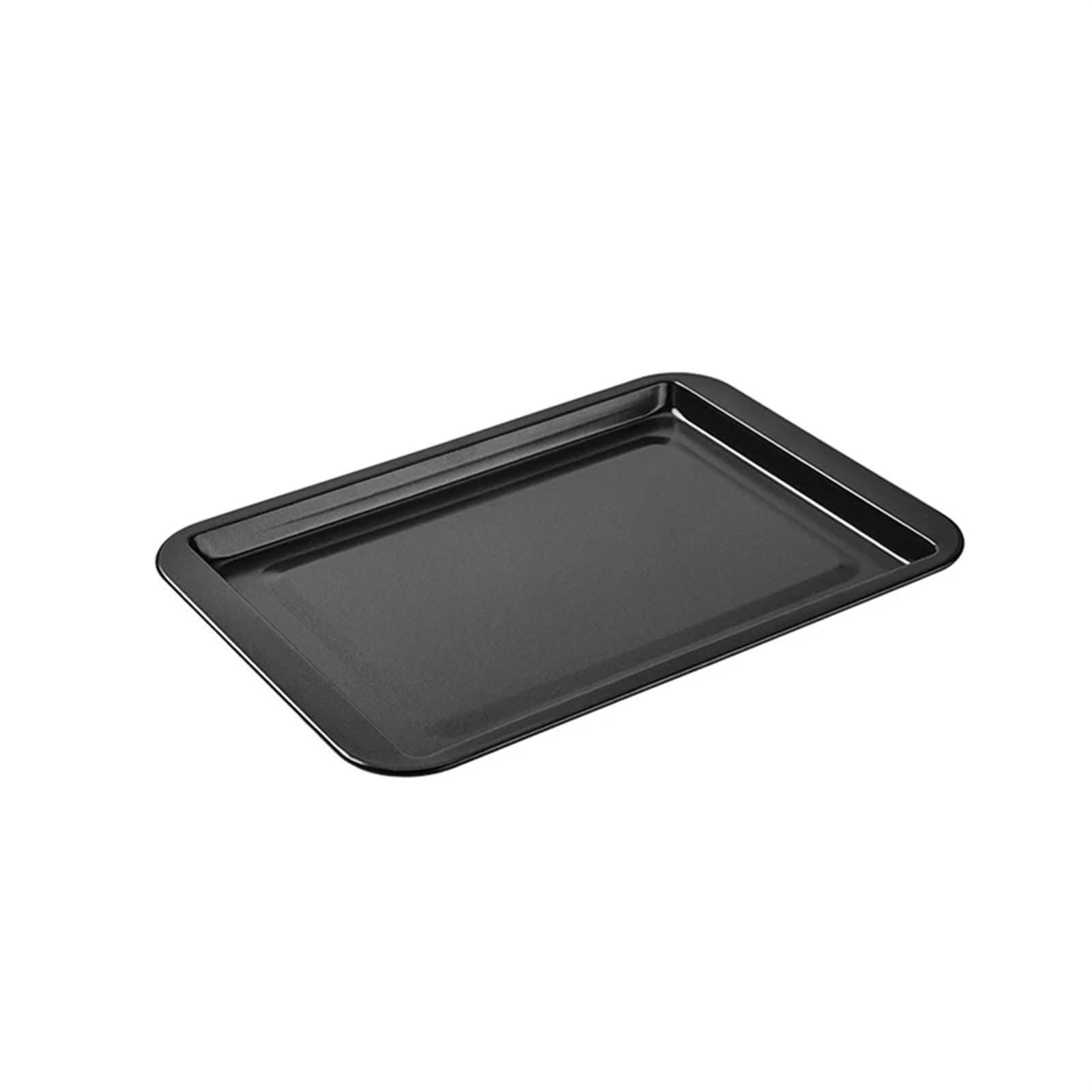 Backblech Rechteckiges Antihaft-Backblech, verdicktes Kohlenstoffstahl-Gebäckform, Kekse, Brot, Backformen, Kochutensilien(Black 33x23cm)