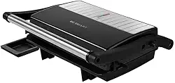 BE.SMART Chapa Grill Elétrico 1000W Preto/Inox 220V