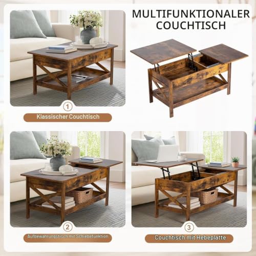 Vendricasa Height Adjustable Coffee Table - image 7