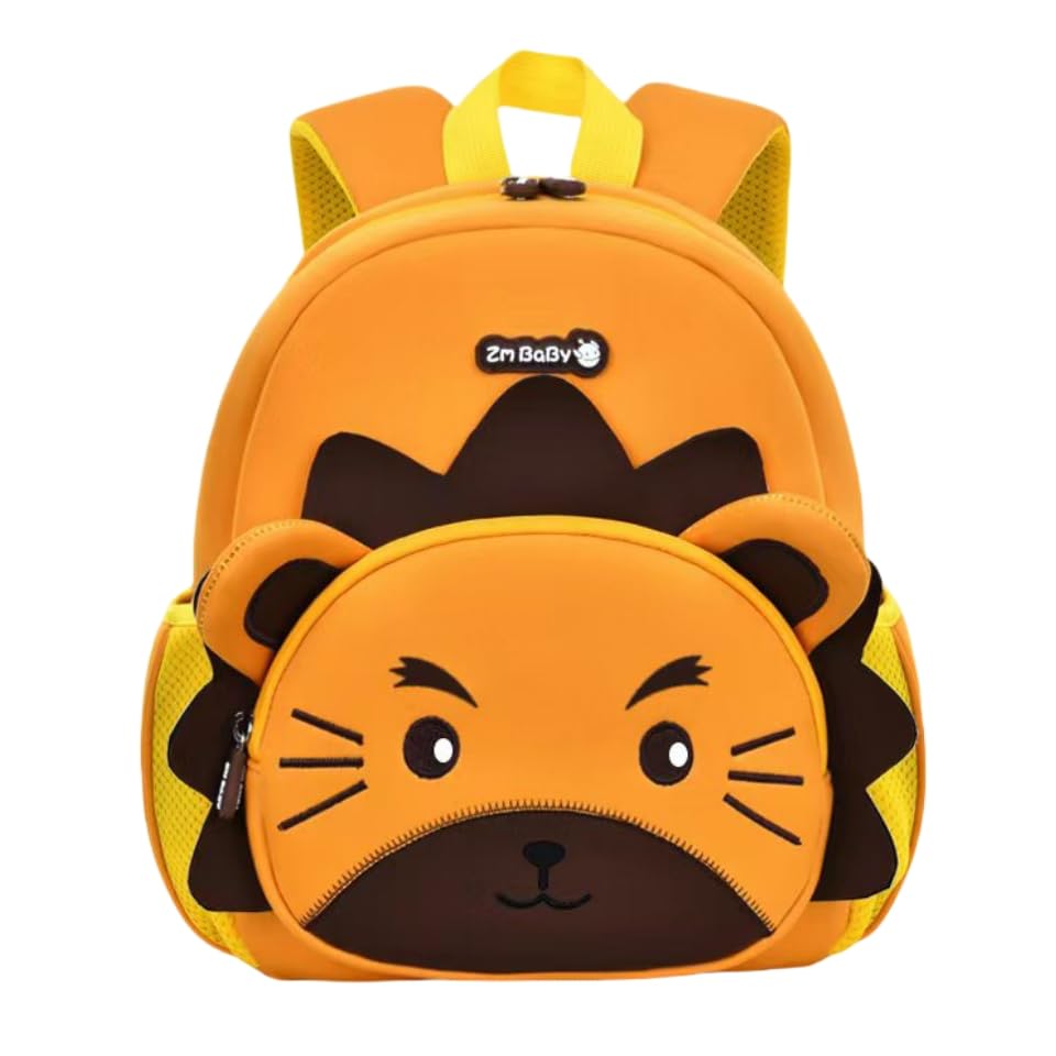 Mochila Infantil com Design de Animal, 25x21x12cm para 1-3 Anos, 28x23x13cm para 3-6 Anos, 4 Modelos (Leão, Grande)