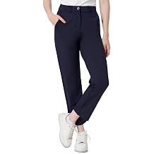 Women's Golf Pants Stretch Ankle Dress Pants 7/8 Work Pants Slacks with 4 Pockets for Business Casual Travel Yoga