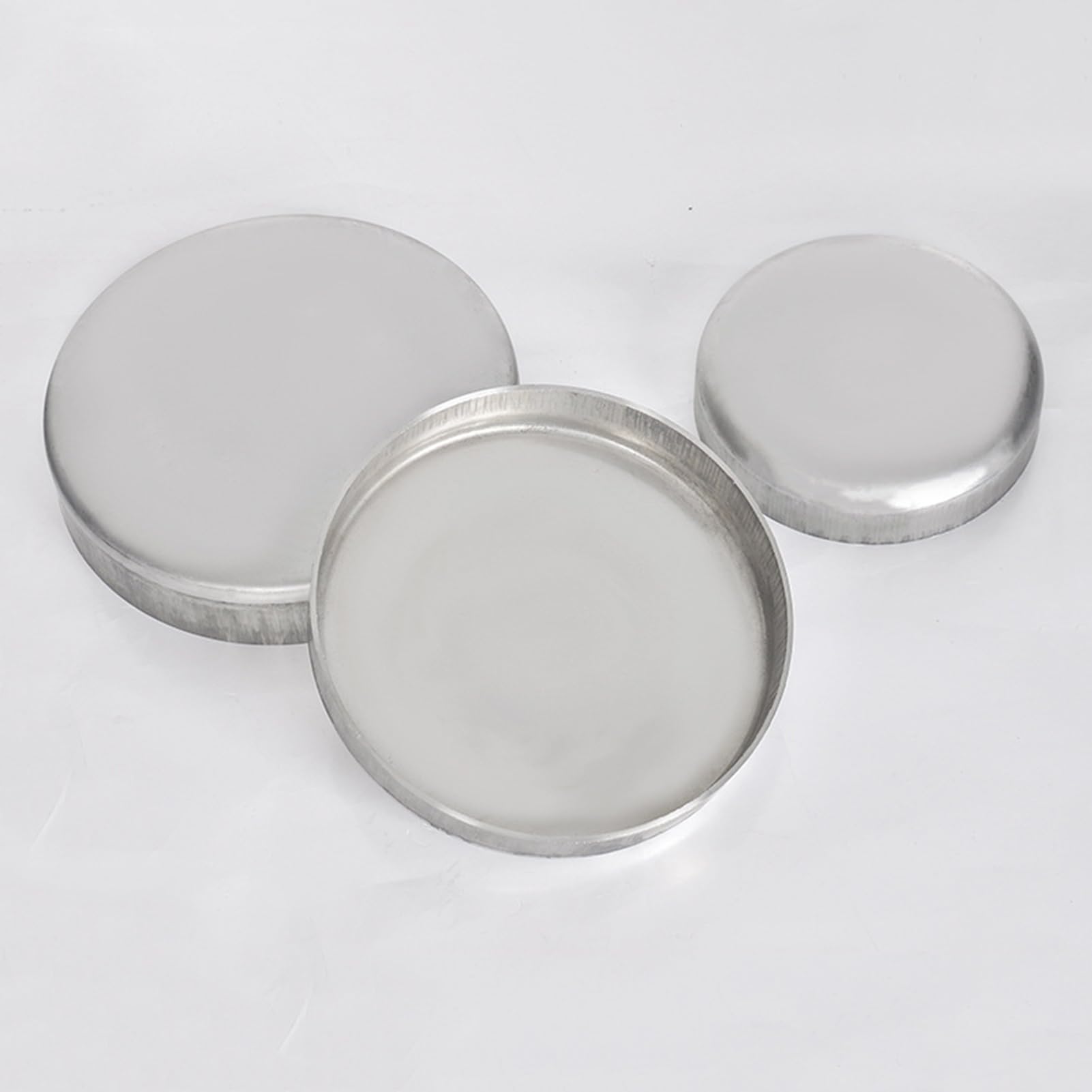 Lot de 10 capuchons de poteau de clôture en fer galvanisé – Capuchons ronds décoratifs pour lampadaires, terrasses et quais – Protection élégante pour l'extérieur 50 mm