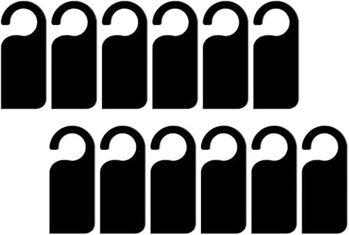 Miniatura 5 de EXCEART Letrero para manija de puerta, perillas de puerta, pizarra, letrero colgante de puerta, adornos de puerta de madera para el hogar, bar,