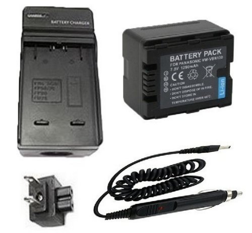 Amazon.com : Battery and Charger for Panasonic VW-VBN130, VW