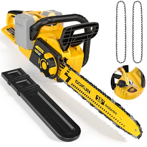 Image of 16-Inch Brushless Chainsaw, 40V (2 x 20V MAX) Cordless Battery Powered Chain Saw For DeWALT 20V Battery,with Auto Oiler & Security Lock,Ideal for Wood /Tree Cutting, Pruning,(Tool Only)