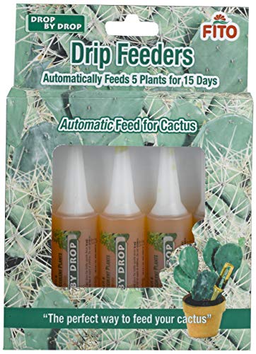 FITO Cacti Drip Feeder, 1 Liter, Orange, 13.5x2.8x18.5 cm