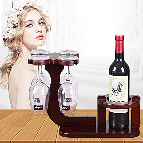 Soporte para botellas de vino de madera sintética miniatura 2