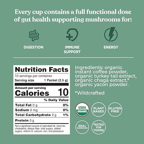 image for Four Sigmatic Organic Instant Coffee Powder | Mushroom Coffee Instant 