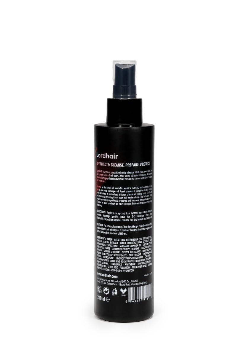 Lordhair Daily Moisture Leave-In (200ml / 6.76 fl.oz.) Lightweight Botanical Spray that Instantly Hydrates, Smooths, and Refreshes Hair