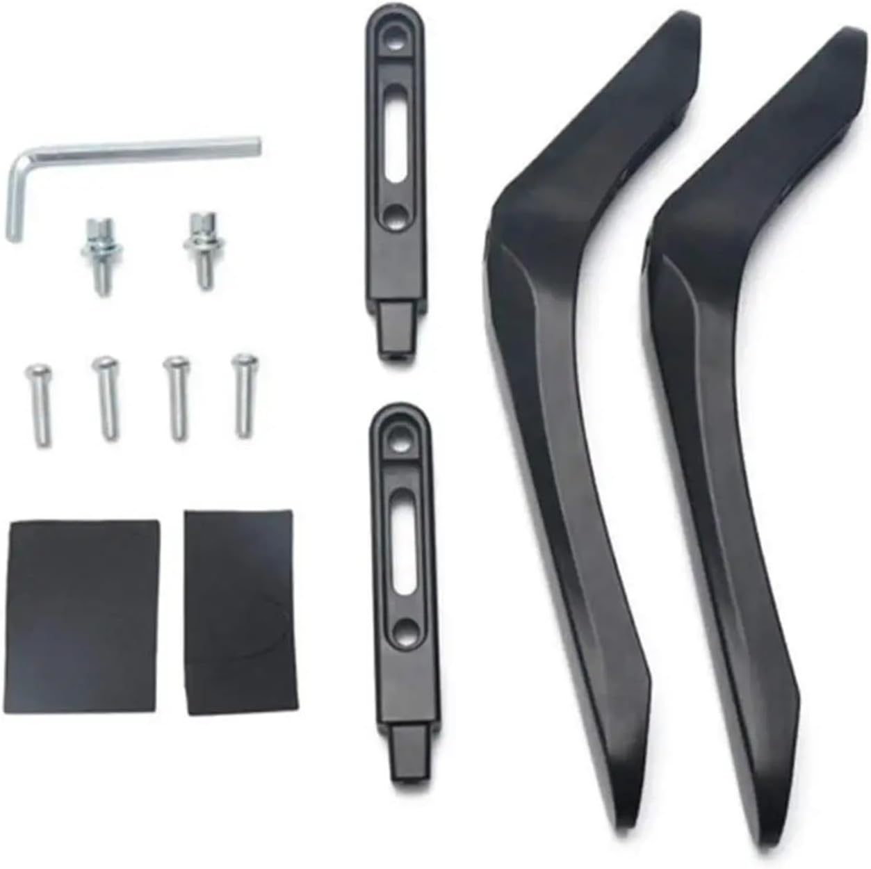 2 Pack Aluminum TV Stand Base LCD Black Table Top Mount