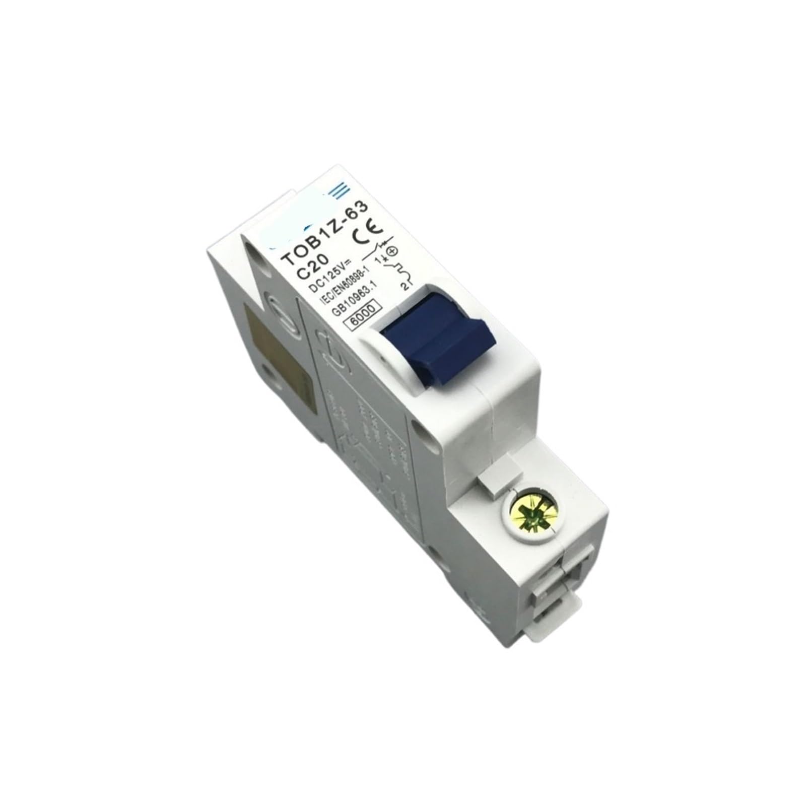 Disjoncteur miniature MCB DC NISZA 1P 20A 125V pour tableau électrique
