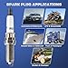 Iridium Platinum Spark Plugs 6 Pack 97506 SILZKBR8D8S Compatible with 2011-2018 BMW 135i, 335i, 435i, 535i, 535i GT xDrive, M2, M3, M4, X1, X3, X4, X5, X6, 640i, 740i, 740Li, M235i L6 3.0L