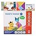 Pattern Blocks, attività di apprendimento magnetico, forma geometrica puzzle – per bambini dai 3 anni in su, ragazze, asilo prescolare, matematica, giocattolo educativo immagine