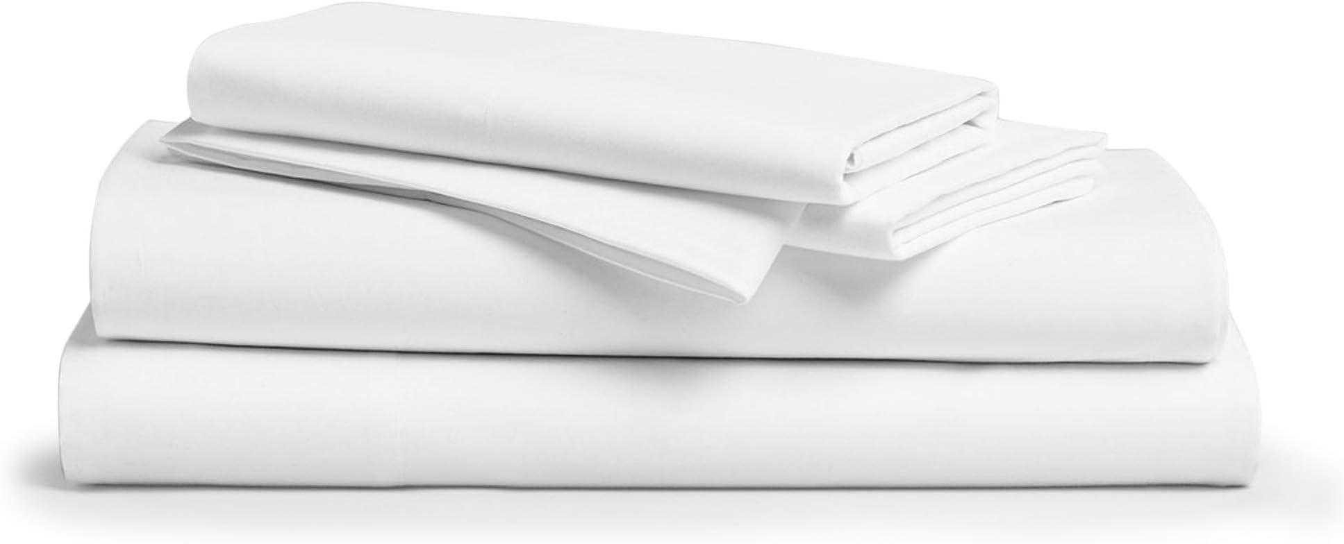 TEXAS LINEN CO. Luxury Egyptian Cotton Queen Size Sheet Set - 1000 Thread Count 4 Piece Queen Sheets, Silky Soft, Cooling Extra Long Staple Sateen Weave Bed Sheets - Fits Upto 18” Deep Pocket - Ivory