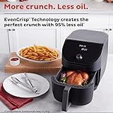 Instant Pot Vortex Slim XL 6QT Air Fryer that Crisps, Roasts, Reheats, Bakes, Broils & is Quiet, Space Saving, Nonstick, Dishwasher-Safe, 100+ In-App Recipes, from the Makers of Instant Pot, Black