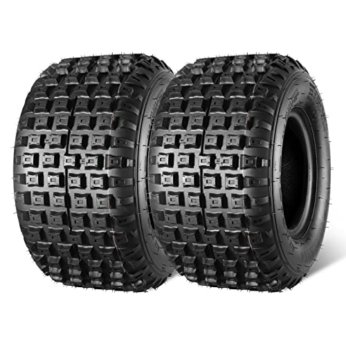 MaxAuto 16x8-7 ATV Tires 16x8.00-7 Mini Bike Tires AT16x8-7 Tire 16x8x7 Go Karts Knobby Tire 6Ply Tubeless Set of 2