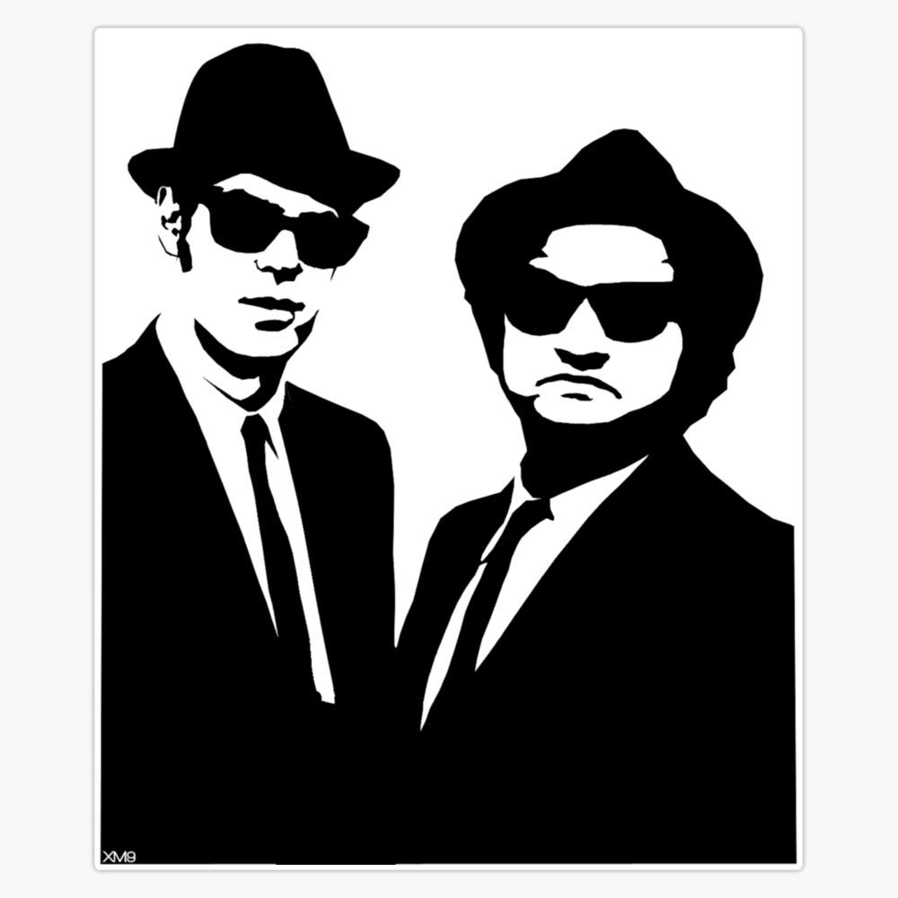 Blues Brothers Vinyl Waterproof Sticker Decal Car Laptop Wall Window Bumper Sticker 5"