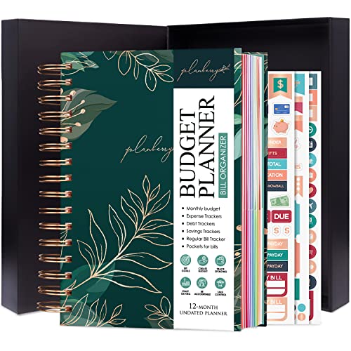 PLANBERRY Budget Planner & Monthly Bill Organizer with Pockets Premium ...