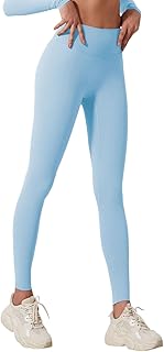 Leggings de cintura alta para mujer, cómodos y elásticos, en tallas y colores versátiles, leggins amarillos