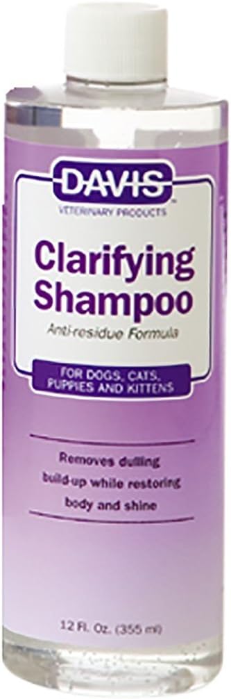 Davis Manufacturing CLS12 Clarifying Pet Shampoo, 12 oz, Clear