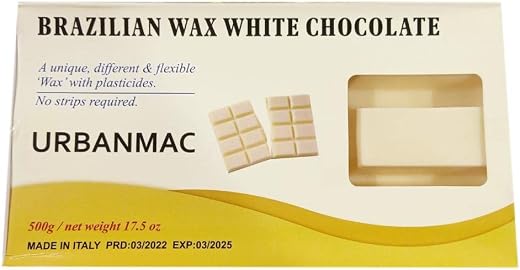 URBANMAC Women Brazilian White Chocolate For Face Wax 500Gm
