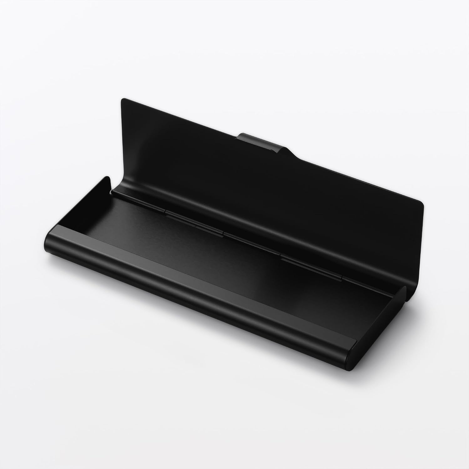 MUJI 23079976 Aluminum Pen Case, Black, Flat Type, Approx. 2.4 x 6.9 x 0.6 inches (60 x 175 x 15 mm)