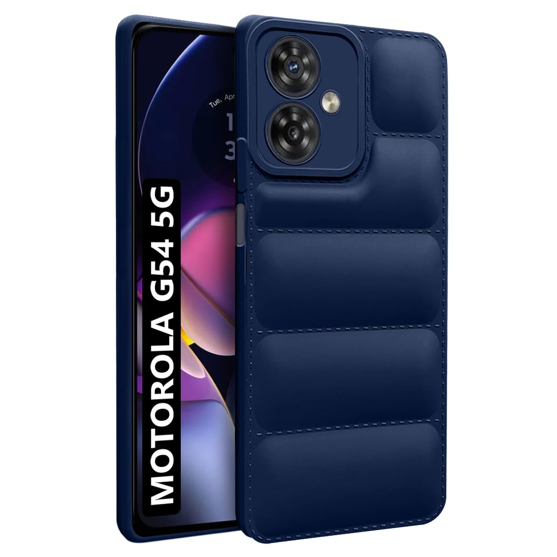 Fashionury Back Cover for Motorola Moto G54 5G | Compatible for Moto G54 5G Back Cover | Matte Soft Case | Liquid Silicon Puff Case for Motorola G54 5G / Moto G54 5G (Blue) (B0CPHXNBVS) Amazon Price History, Amazon Price Tracker