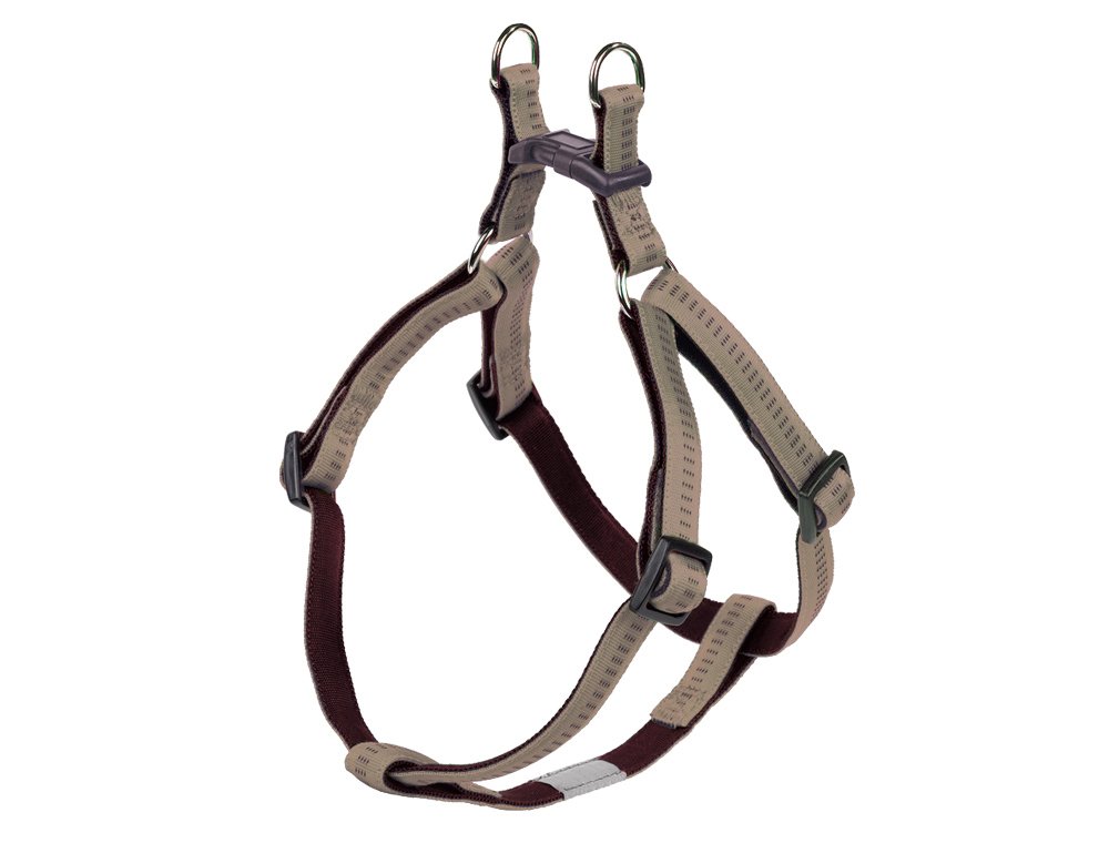 Nobby Soft Grip Dog Harness, 30-40 cm/10 mm, Beige/Chocolate