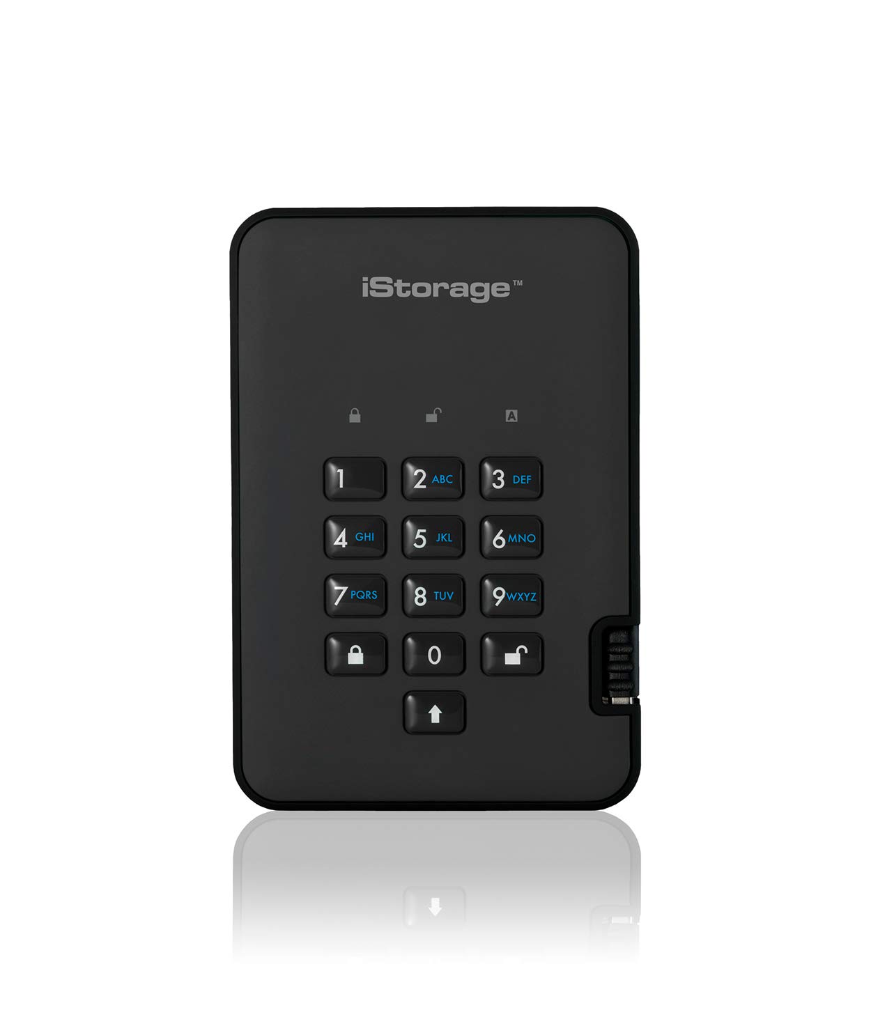 iStorage Diskashur2 Hdd 5 Tb | Secure Portable Hard Drive | Password Protected | Dust/Water-Resistant | Hardware Encryption, USB 3.0