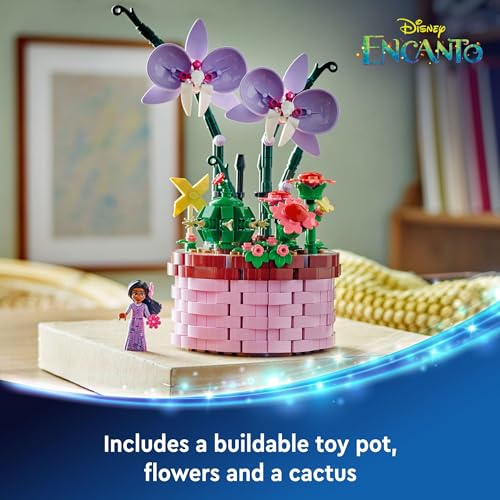 LEGO Disney Encanto Isabela’s Flowerpot, Buildable Orchid Flower Toy for Kids with Disney Encanto Mini-Doll, Disney Toy for Play and Display, Fun Disney Gift for 9 Year Old Girls and Boys, 43237 image 4
