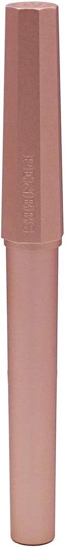 erofa Penbbs 350 Fountain Pen Fine Nib with Rollerball Pen Nib Pen Set & Box - Metallic Rose Golden Alloy Anode Octagonal