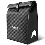 OnWEG Borsa Bici Posteriore Laterale Impermeabile 28 L, Borsa per Portapacchi 10 kg, 2 in 1 con Manico e Tracolla, Roll-Top, Logo Riflettente, per Ciclismo, Lavoro, Viaggi e Pioggia