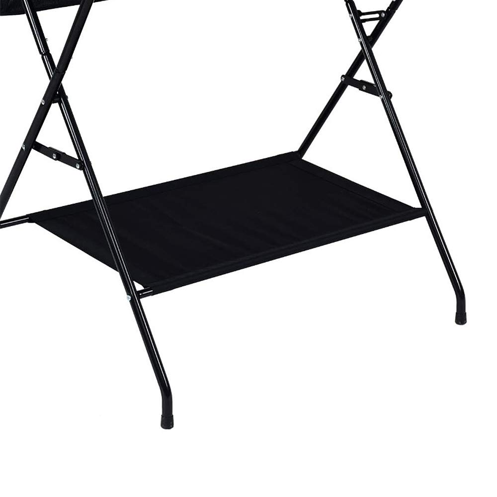 Cambiador plegable con cinturón de seguridad y compartimentos de almacenamiento,Bañera Cambiador Plegable Antibacteriano (79 * 55,5 * 96cm-blanco roto)