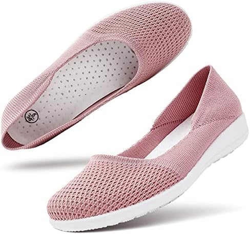 hash bubbie Women’s Casual Sneakers Slip on Mesh Tennis Shoes Work Nurse Flat Shoes