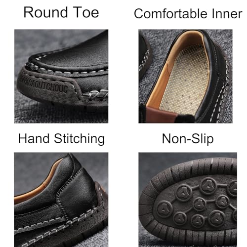 Men's Loafers Lightweight Driving Shoes Slip On Casual Penny Loafers Moccasin Flats Boat Shoes Non-Slip Walking Shoes2
