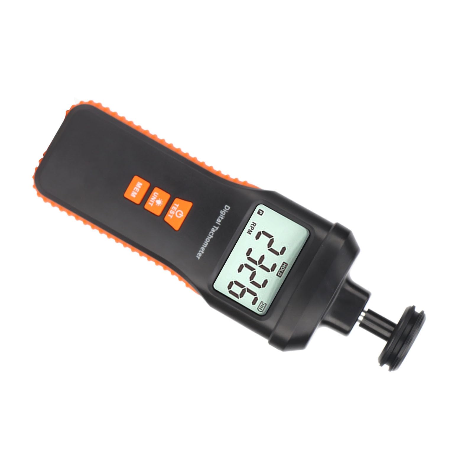 Zerodis Tacómetro Fotoeléctrico Digital Medidor RPM con Pantalla Retroiluminada de Alta Precisión 9.0-999999RPM Tester sin para Aplicaciones Marinas Automotrices Industriales