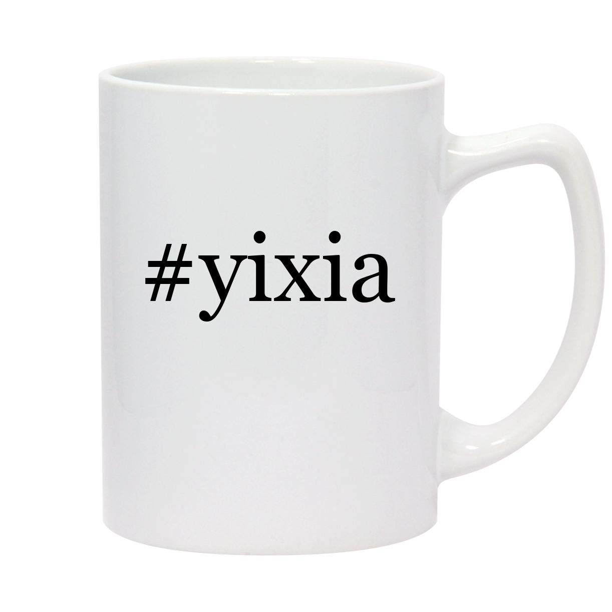 Molandra Products #yixia - 14oz Hashtag White Ceramic Statesman Coffee Mug