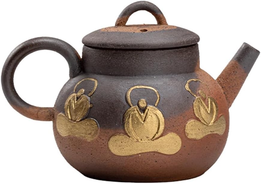 鉄製茶釜 風炉釜 茶道 年代物 骨董品鉄製 アンティーク装飾的デザイン