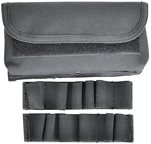 EXPLORER Velcro and Molle Ammo Pouch, Black, 7.8 x 3.9 x 1.26-Inch