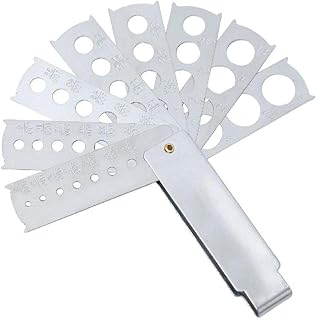 Scalloped Caliper Stainless Steel Metal Wire Measuring Tool Measuring Tool Wire Measuring Ruler Diameter Tool Caliper