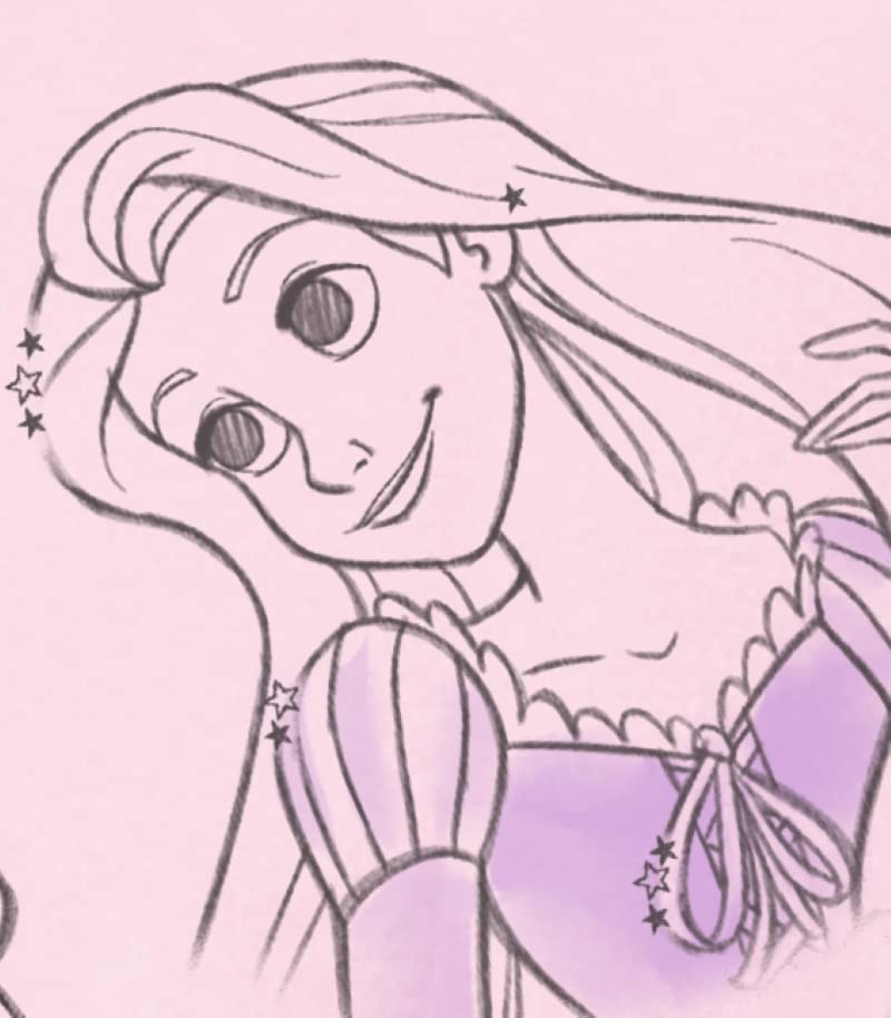 Disney Princess Little Girls' Princess Head Shots Dress3